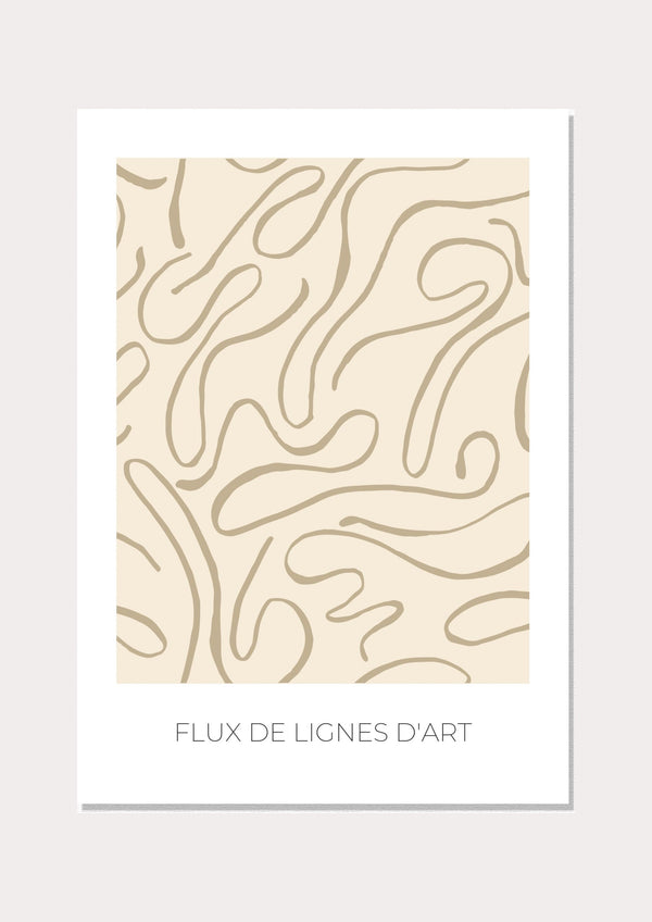 Flux de lignes d'art - Wall Art Print