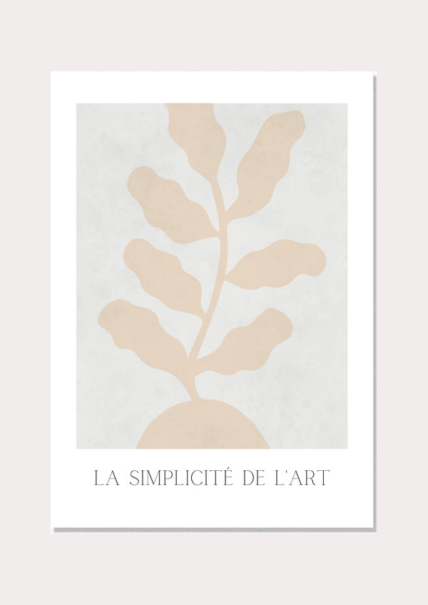 La simplicité de l'art - Wall Art Print