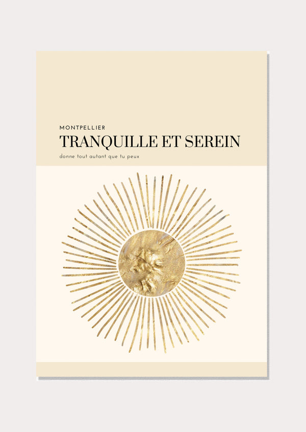 Tranquille et serein - Wall Art Print
