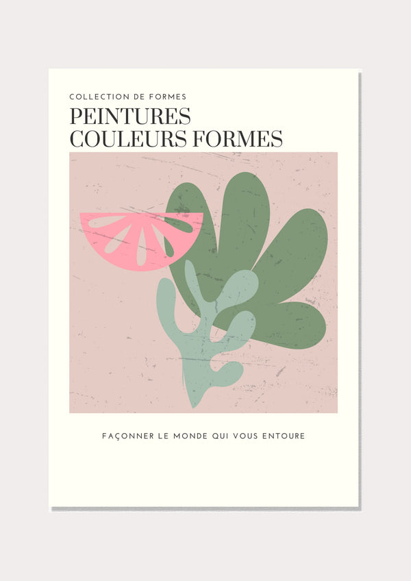 Peintures Couleurs Formes - Wall Art Print