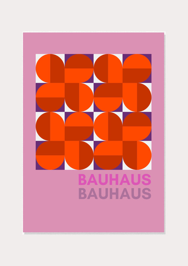 Bauhaus Tan Poster  - Wall Art Print
