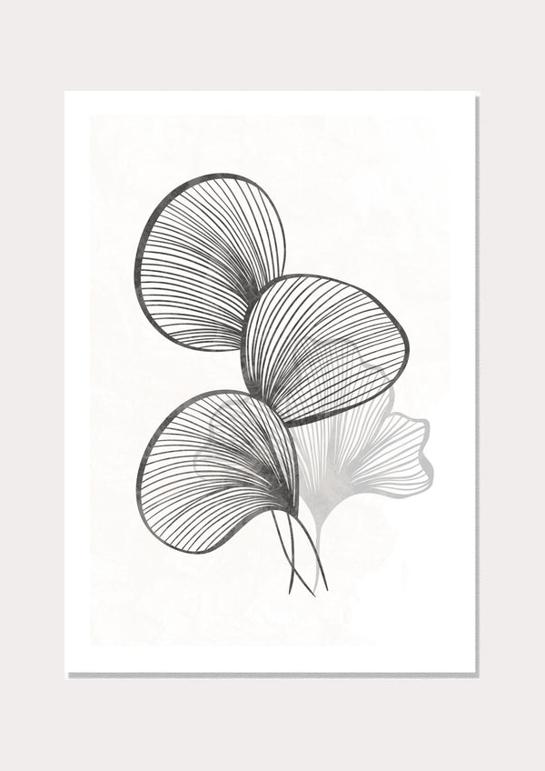 Graphic Line Flower - Wall Art Print