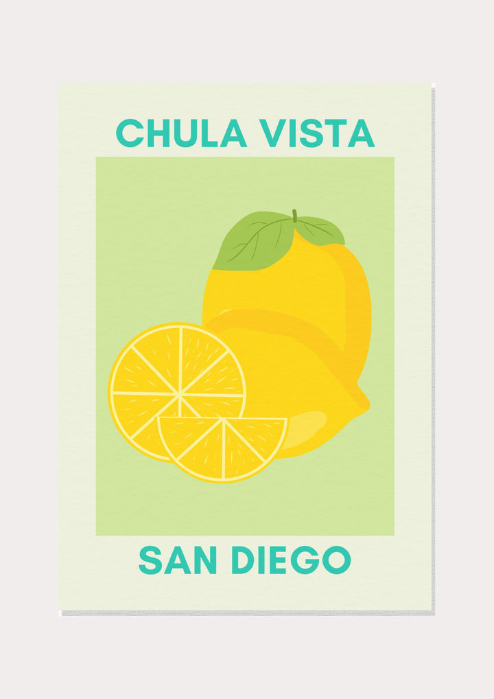 Shadowed Vibrant 'Chula Vista Poster' by Nusk – affordable modern kitchen wall art.