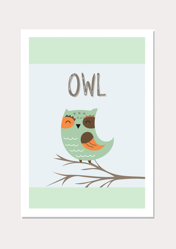 Owl Poster - Wall Art Print