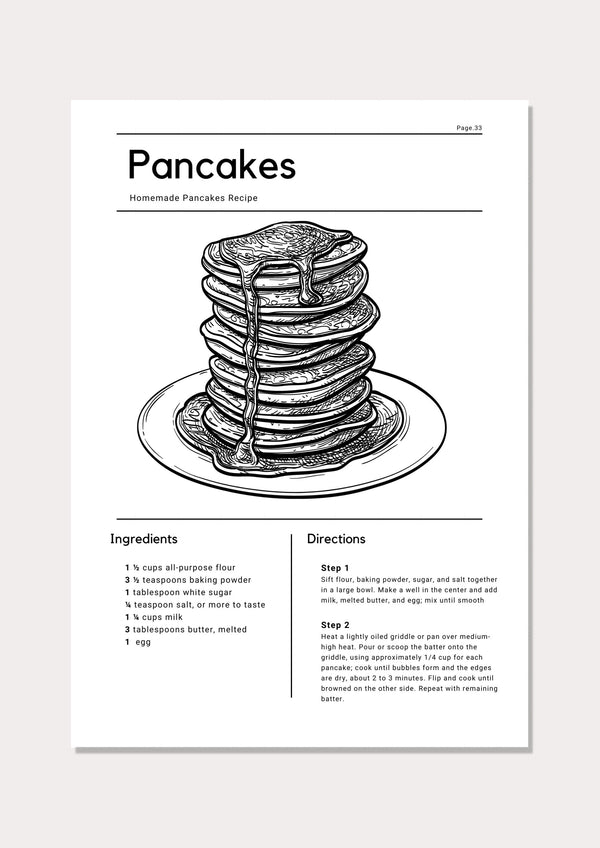 Homemade Pancakes - Wall Art Print