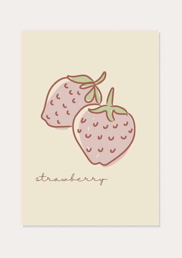 Strawberry Image - Wall Art Print