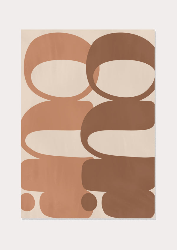 Shadowed Vibrant, modern kitchen wall art - 'Oui Duplicate' by Nusk Co.